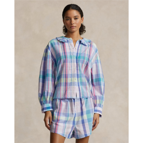 Polo Ralph Lauren Plaid Cotton Long-Sleeve Pajama Set