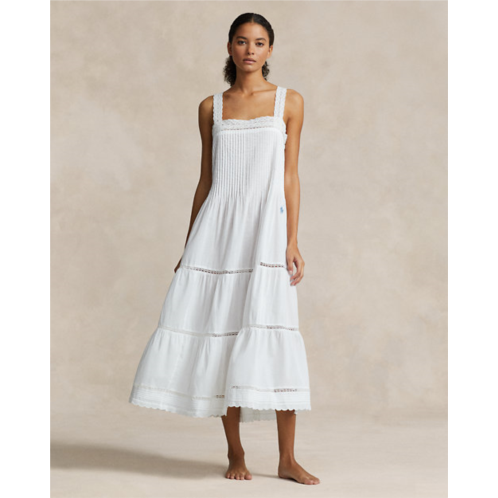 Polo Ralph Lauren Tiered Cotton Voile Sleep Dress