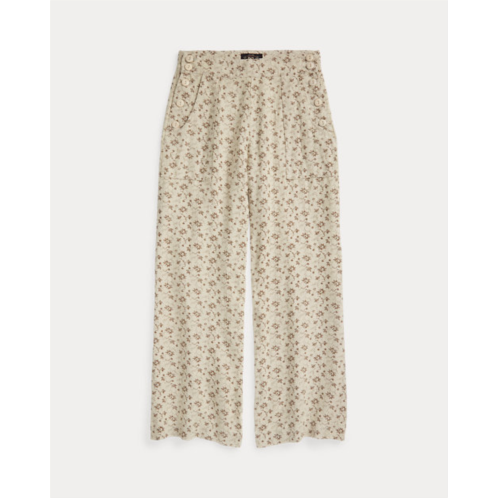 Polo Ralph Lauren Floral-Print Seeded Linen Pant