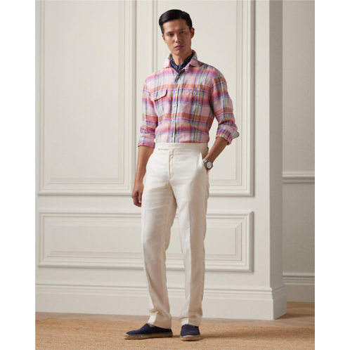 Polo Ralph Lauren Hand-Tailored Silk-Linen Suit Trouser