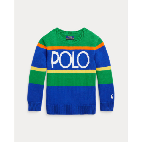 Polo Ralph Lauren Logo Striped Cotton Sweater