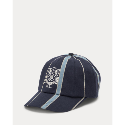 Polo Ralph Lauren Crest Striped Satin Cricket Cap