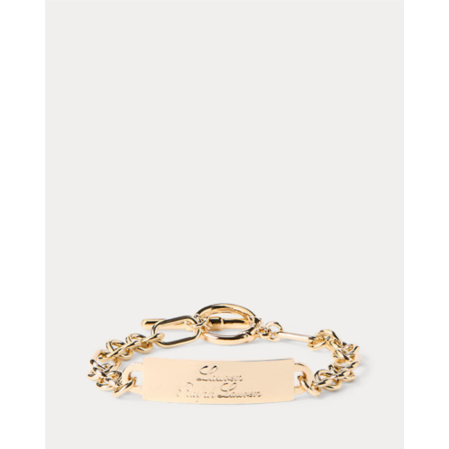 Polo Ralph Lauren Gold-Tone Logo Flex Bracelet