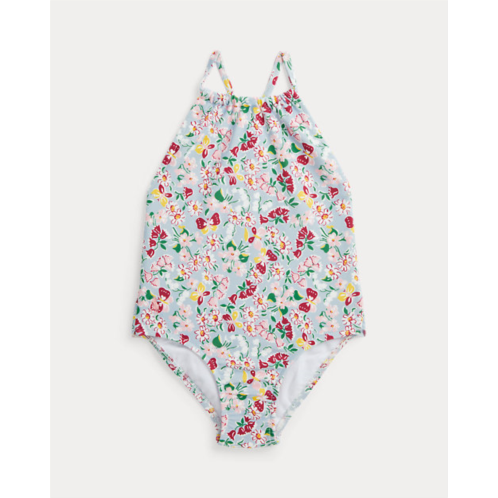Polo Ralph Lauren Floral Ruffled One-Piece Swimsuit