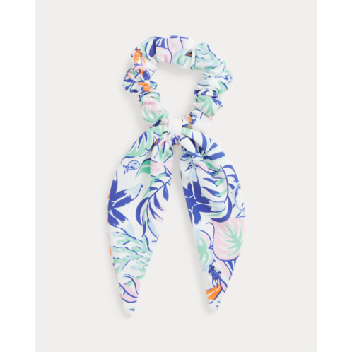 Polo Ralph Lauren Tropical-Print Ribbon Scrunchie