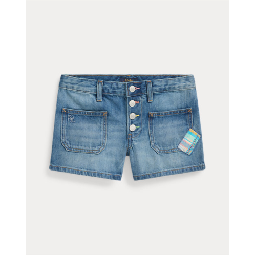 Polo Ralph Lauren Patchwork Cotton Denim Short