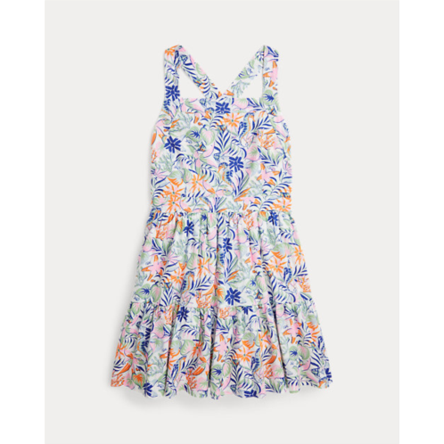Polo Ralph Lauren Tropical-Print Linen-Cotton Dress
