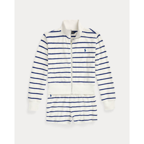 Polo Ralph Lauren Striped Cotton Terry Jacket & Short Set