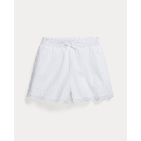 Polo Ralph Lauren Eyelet-Embroidered Cotton Voile Short