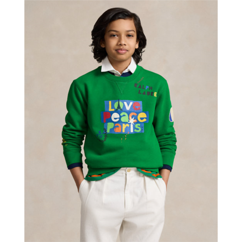 Polo Ralph Lauren Love Peace Paris Fleece Sweatshirt