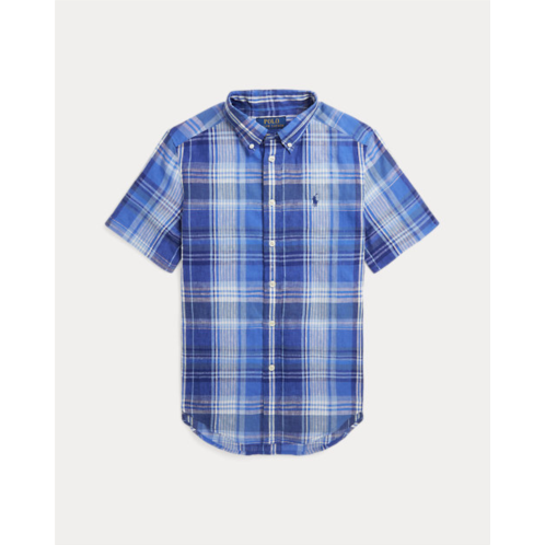Polo Ralph Lauren Plaid Linen Short-Sleeve Shirt