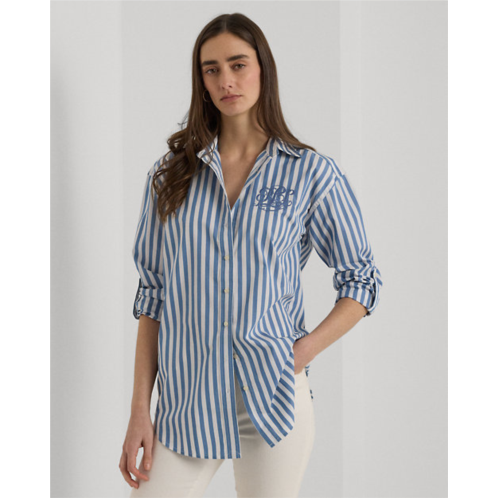 Polo Ralph Lauren Oversize Striped Cotton Broadcloth Shirt