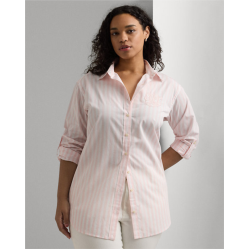 Polo Ralph Lauren Oversize Striped Cotton Broadcloth Shirt