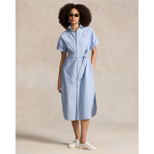 Polo Ralph Lauren Belted Short-Sleeve Oxford Shirtdress
