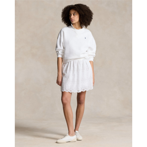 Polo Ralph Lauren Eyelet Cotton Miniskirt