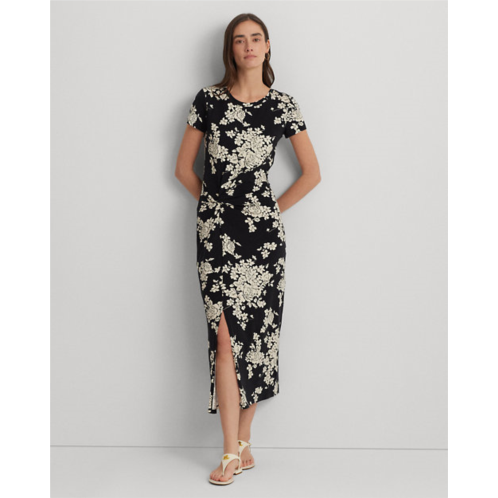 Polo Ralph Lauren Floral Jersey Twist-Front Midi Dress