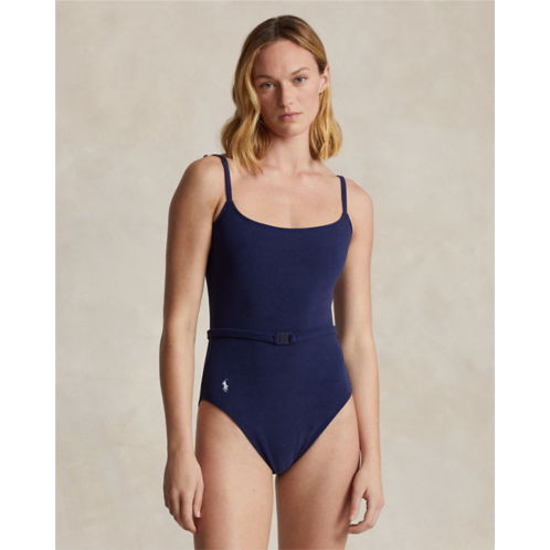 Polo Ralph Lauren Belted One-Piece Swimsuit