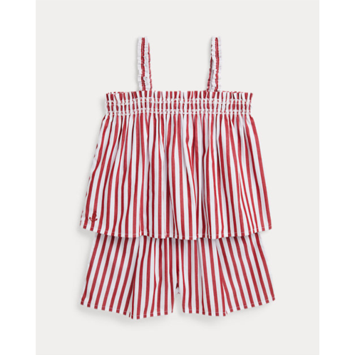 Polo Ralph Lauren Striped Cotton Poplin Top & Short Set
