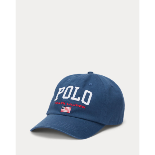 Polo Ralph Lauren Flag Logo Cotton Chino Ball Cap