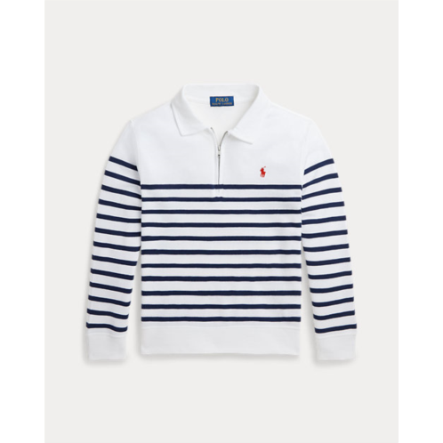 Polo Ralph Lauren Striped Spa Terry Quarter-Zip Sweatshirt