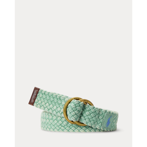 Polo Ralph Lauren Leather-Trim Braided Belt