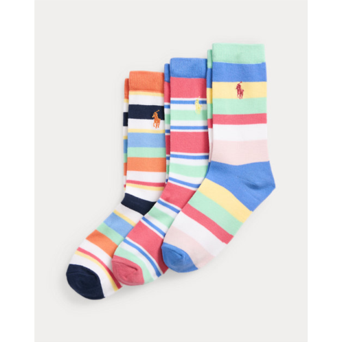 Polo Ralph Lauren Striped Crew Sock 3-Pack