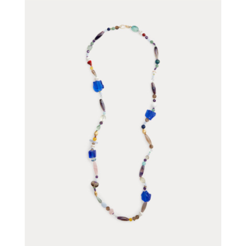 Polo Ralph Lauren Extra-Long Beaded Stone Necklace