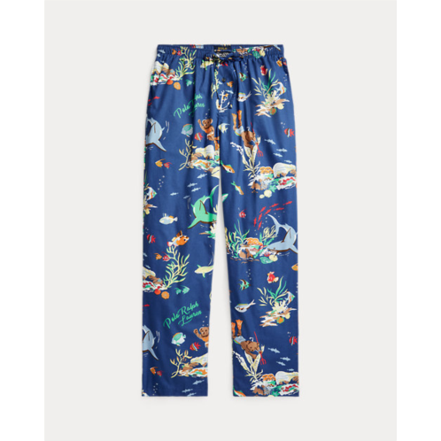 Polo Ralph Lauren Tropical-Print Cotton Pajama Pant