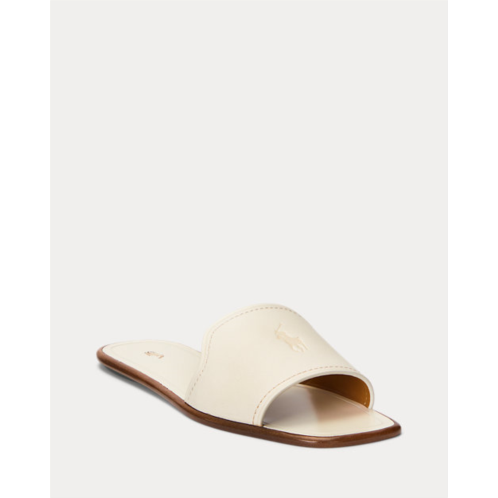 Polo Ralph Lauren Vachetta Leather Slide Sandal