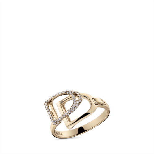 Polo Ralph Lauren Pave Diamond Double-Stirrup Ring