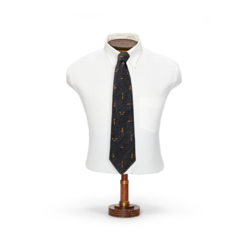 Polo Ralph Lauren Handmade Tool-Embroidered Denim Tie