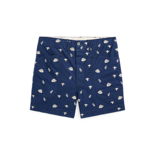 Polo Ralph Lauren Nautical-Embroidered Twill Short