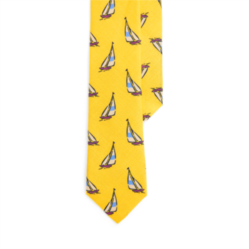 Polo Ralph Lauren Sailboat-Patterned Linen Tie