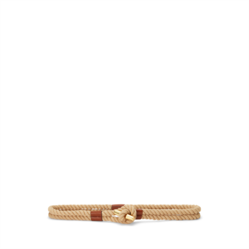 Polo Ralph Lauren Leather-Trim Rope Toggle Skinny Belt
