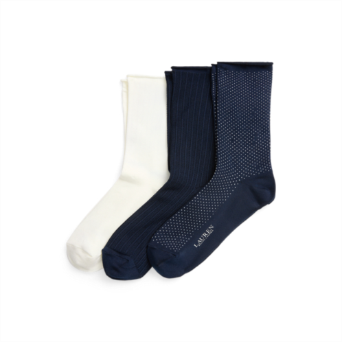 Polo Ralph Lauren Stretch Roll-Top Sock 3-Pack