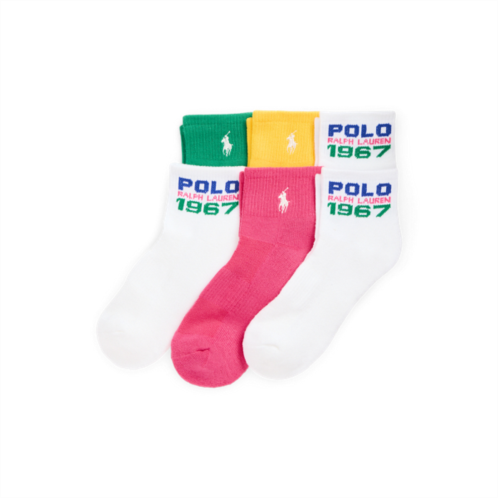 Polo Ralph Lauren Logo Mesh Ankle Sock 6-Pack