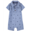 Carters Chambray Baby Sailboat Pique Romper