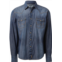 Wrangler Mens Retro Premium Long Sleeve Snap Shirt Jean Blue