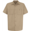 Red Kap Mens Short Sleeve Wrinkle-Resistant Cotton Work Shirt