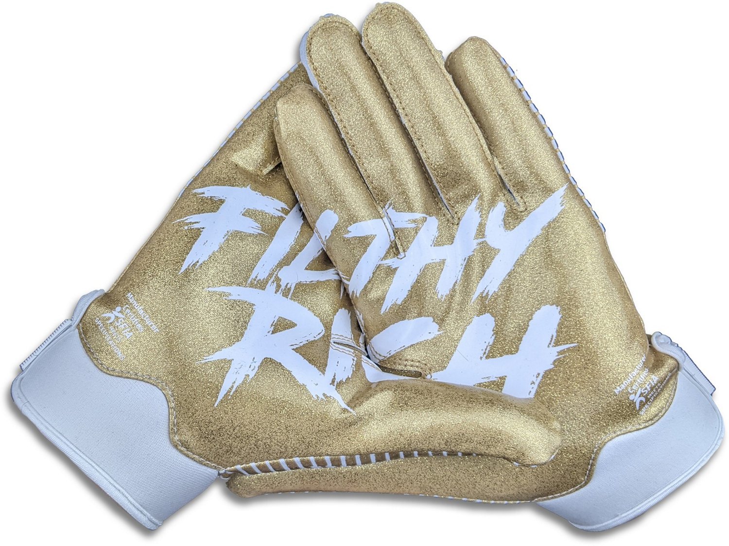 Battle Adults Doom Filthy Rich Sparkle Football Gloves