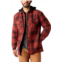 Dickies Mens Fleece Hooded Flannel Shirt Jacket