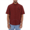 424 Mens Short-sleeve Repeat Logo Shirt In Red/Black, Size Small