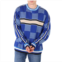 Ahluwalia Mens Merino Wool And Cotton Checkerboard Jacquard Sweater, Size Small