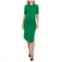 Atlein Ladies Gather Front Midi Dress In Green, Brand Size 36 (US Size 2)