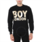 Boy London Mens Black Logo Long-sleeve Sweatshirt, Brand Size X-Small