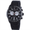 Calibre Recruit Black Dial Chronograph Black Rubber Strap Mens Watch