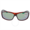 Costa Del Mar Saltbreak Green Mirror Polarized Glass Rectangular Mens Sunglasses