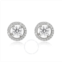 Diamondmuse 2.00 Carat T.W. Sterling Silver Inter Changeable Cubic Zirconia Diamond Stud Earrings for Women
