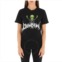 Domrebel Alien Print T-Shirt in Black, Size X-Large