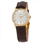 Edox Les Bemonts White Dial Brown Leather Ladies Watch